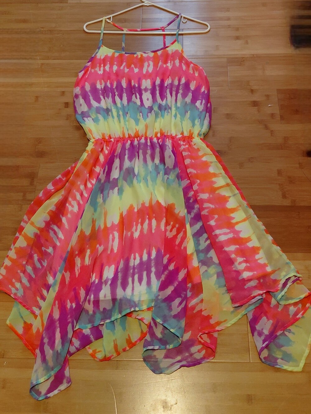 Women's Rainbow Tie-Dye  Dress